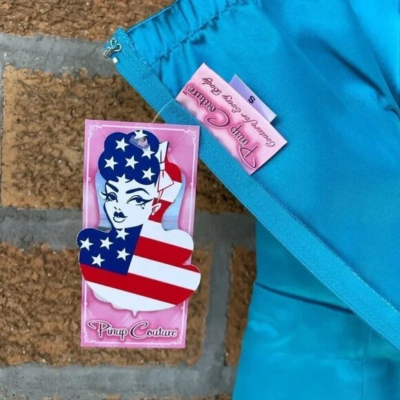 PINUP COUTURE VIVIAN SATIN DRESS SMALL - Picture 5 of 10